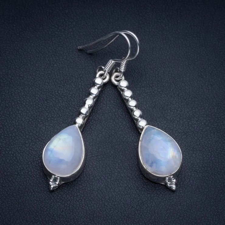 Boucles d'Oreilles Bohèmes en Envoûtante Pierre de Lune | Bijoux Chakra