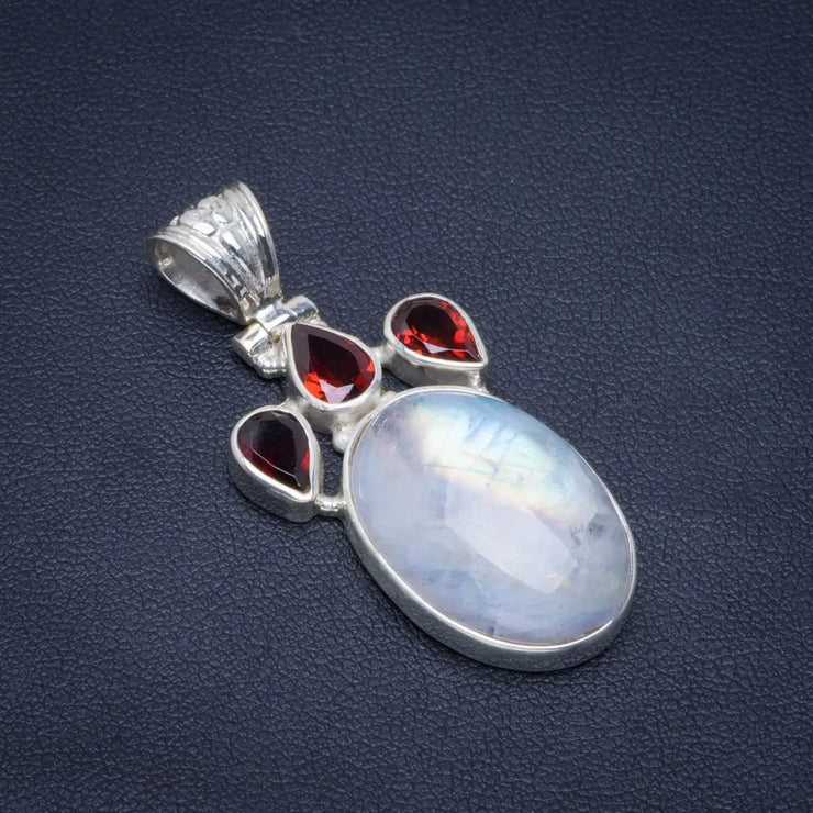 Pendentif argenté envoûtant avec Pierre de Lune "Orphée" | Bijoux Chakra