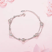 Bracelet Envoûtant en Argent et Pierre de Lune "Frimas" | Bijoux Chakra