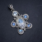Pendentif "Solena" en Pierre de Lune et d'AzuriteÉclatante | Bijoux Chakra