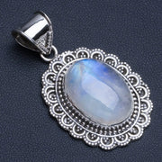 Pendentif élégant à Pierre de Lune ovale "Atlantide" | Bijoux Chakra