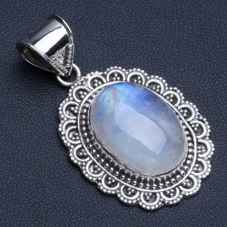 Pendentif élégant à Pierre de Lune ovale "Atlantide" | Bijoux Chakra