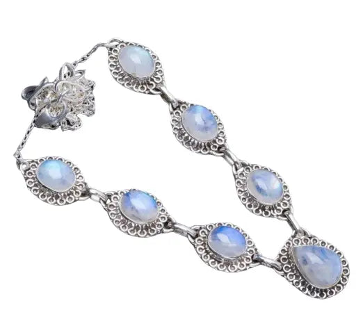 Collier Éblouissant en Pierre de Lune "Marine" | Bijoux Chakra