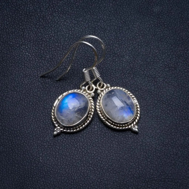 Boucles d'Oreilles Éclatantes en Pierre de Lune "Azurs" | Bijoux Chakra