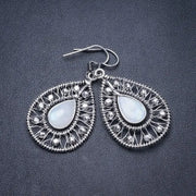 Boucle d'Oreille Éclatante en Argent avec Pierre de Lune "Candides" | Bijoux Chakra