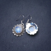 Boucles d'Oreilles Féminines avec Pierre de Lune "Indulgence" | Bijoux Chakra