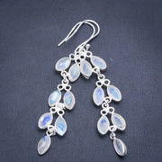 Boucles d'Oreilles Élégantes en Pierre de Lune - Modèle "Frimas" | Bijoux Chakra