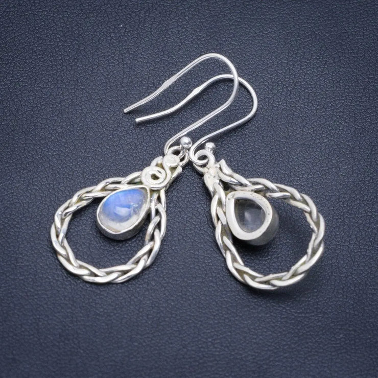 Boucles d'Oreilles Éclatantes en Pierre de Lune "Clémence" | Bijoux Chakra