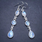 Boucles d'Oreilles Élégantes en Pierre de Lune "Athéna" | Bijoux Chakra