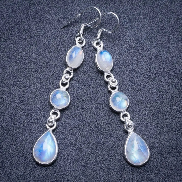 Boucles d'Oreilles Élégantes en Pierre de Lune "Athéna" | Bijoux Chakra
