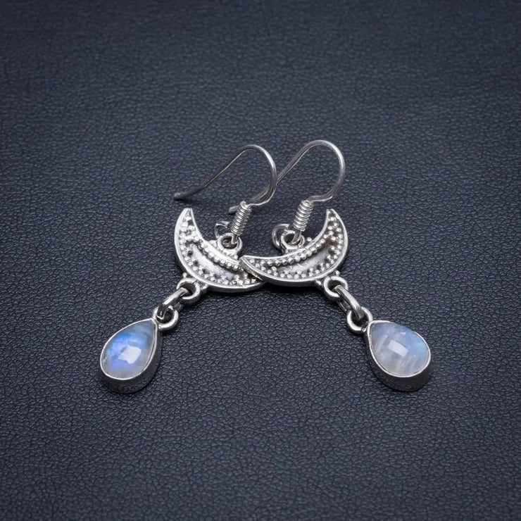Créoles Éclatantes Shiva en Pierre de Lune | Bijoux Chakra