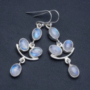 Boucles d'oreilles pendantes Pierre de Lune « Éclat Galactique » | Bijoux Chakra