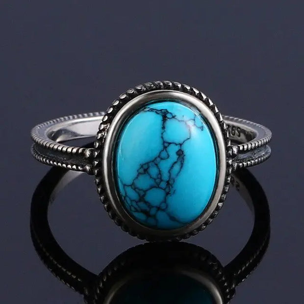 Élégante Bague en Argent avec Pierre de Lune "Isis" | Bijoux Chakra