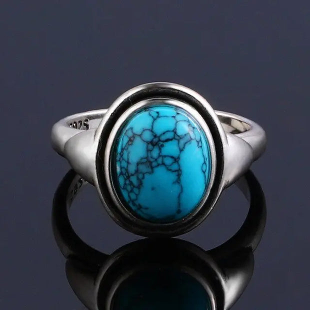 Élégante Bague en Argent avec Pierre de Lune "Isis" | Bijoux Chakra