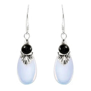 Boucles d'oreilles en Argent ornées de Pierre de Lune : Éveil de l'âme | Bijoux Chakra