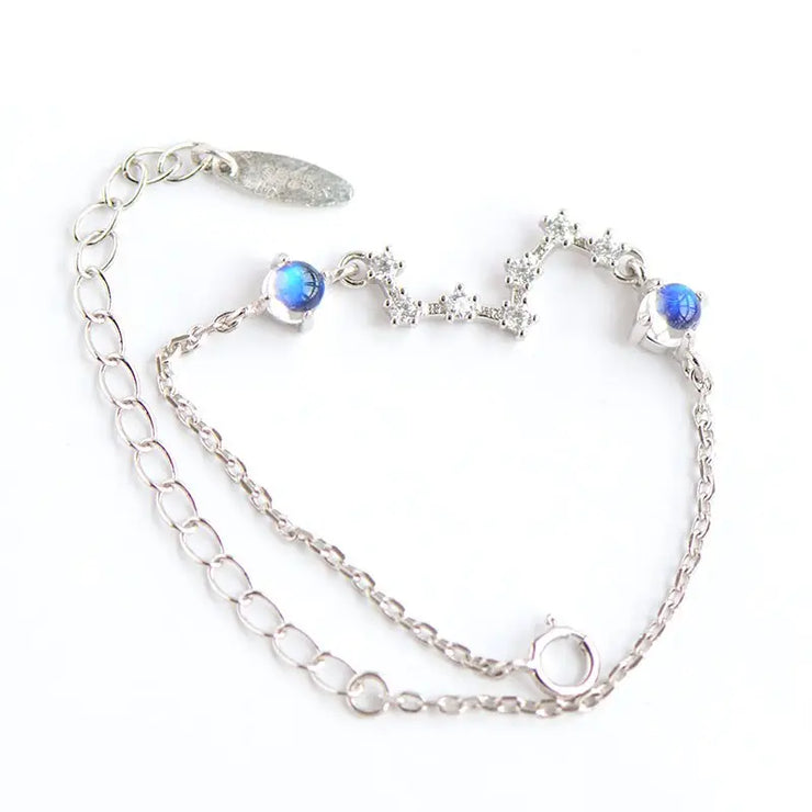 Bracelet Népalais en Pierre de Lune Envoûtante | Bijoux Chakra