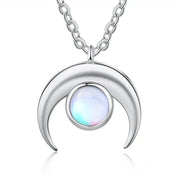 Pendentif Éthéré en Pierre de Lune "Crépusculaire" | Bijoux Chakra