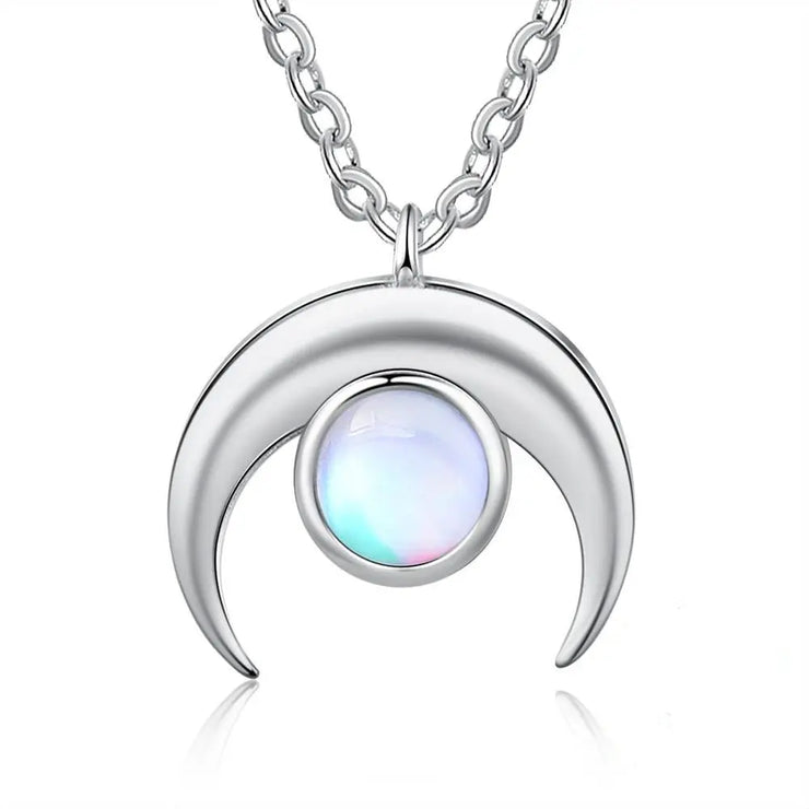Pendentif Éthéré en Pierre de Lune "Crépusculaire" | Bijoux Chakra
