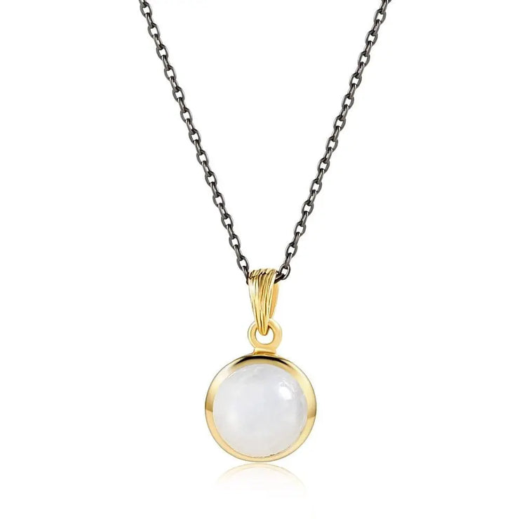 Pendentif Éclat de Lune "Perle d'Océan" | Bijoux Chakra