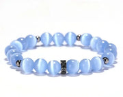 Bracelet en Opaline Pierre de Lune "Celestia" Envoûtant | Bijoux Chakra