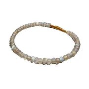 Bracelet Éblouissant Labradorite et Pierre de Lune "Chang'e" | Bijoux Chakra